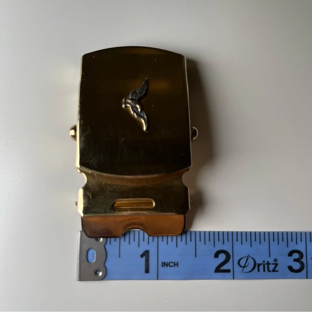 Vintage Military Brass Buckle with Eagle - Picture 6 of 6